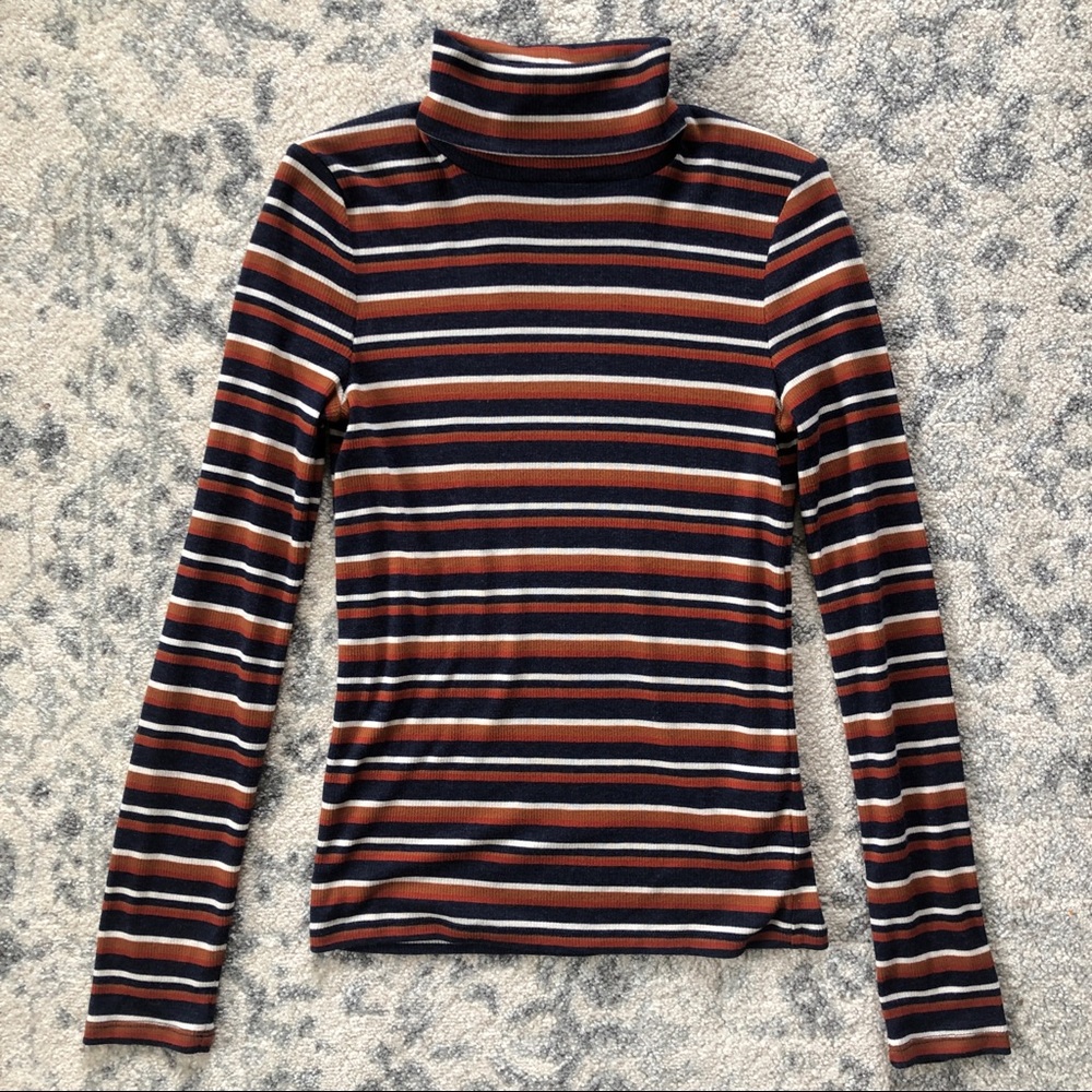 Madewell stripe turtleneck